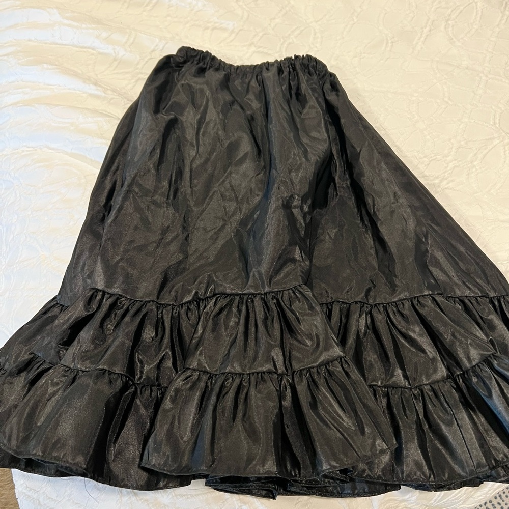 Western Wear Black Petticoat small